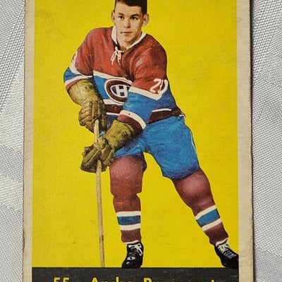 1960-61 Parkhurst Andre Pronovost Canadians Card  - Image 1 of 10