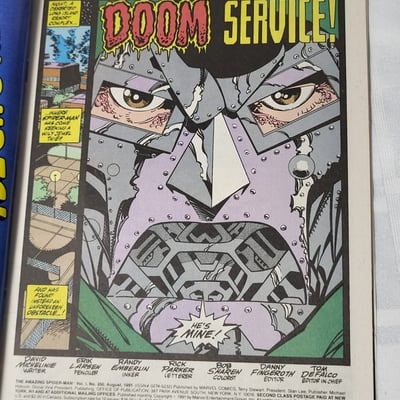 Amazing Spider-Man #350 Marvel 1991 Dr. Doom  - Image 4 of 17