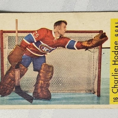 1959-60 Charlie Hodge Parkhurst Card Montreal  - Image 10 of 11
