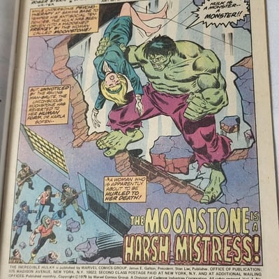 1978 Marvel Comics Incredible Hulk 229 Moonstone Doc Samson  - Image 5 of 12