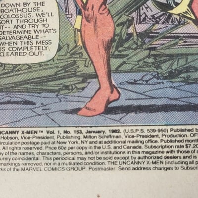 1982 Marvel Comics Uncanny X-Men 153 - Image 4 of 11