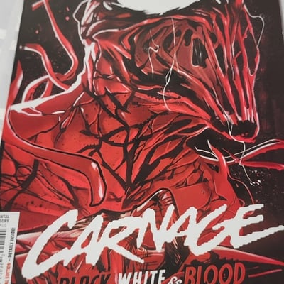 2019 Carnage Black White And Blood no 1 Marvel Comics  - Image 3 of 12