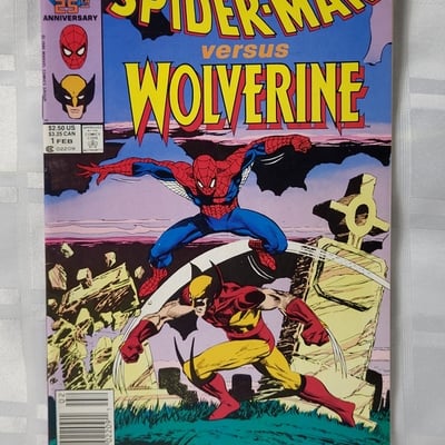 1987 Marvel Comics Spider-Man VS Wolverine  - Image 1 of 16