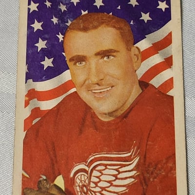 1963-64 Parkhurst Floyd Smith Red Wings Card  - Image 9 of 10