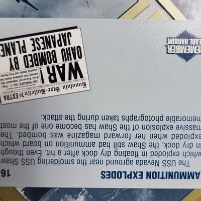 1990s Military Card Set USA Remember Pearl Harbor  - Image 17 of 20