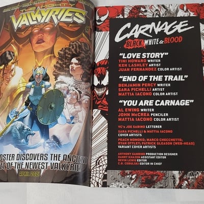 2019 Carnage Black White And Blood no 1 Marvel Comics  - Image 4 of 12