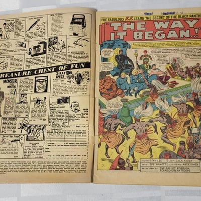 1966 Marvel Comics Fantastic Four 53 2nd Black Panther ap - Image 4 of 13