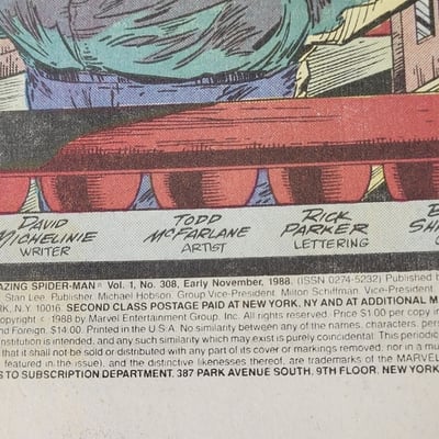 Amazing Spider-Man #308 Who Kidnapped Mary Jane?/Taskmaster app McFarlane - Image 4 of 11