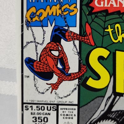 Amazing Spider-Man #350 Marvel 1991 Dr. Doom  - Image 2 of 17