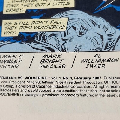 1987 Marvel Comics Spider-Man VS Wolverine  - Image 4 of 16