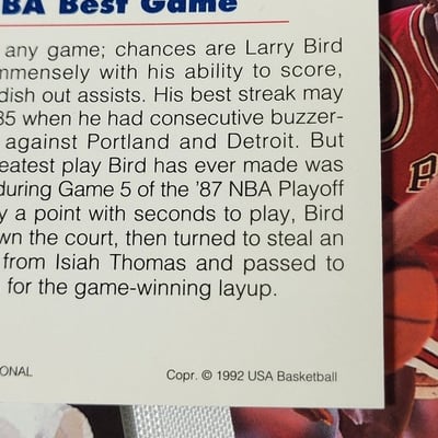 1992 Skybox USA Olympic Basketball Dream Team Set Jordan Bird Johnson - Image 12 of 16