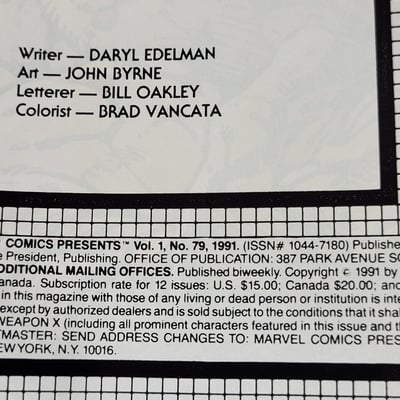 1991 Marvel Comics Weapon X 79 80 Wolverine Origin Story  - Image 14 of 16