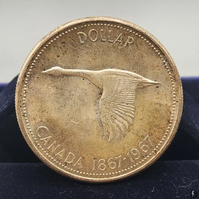 1967 Canada Silver Dollar Flying Goose - Image 1 of 3