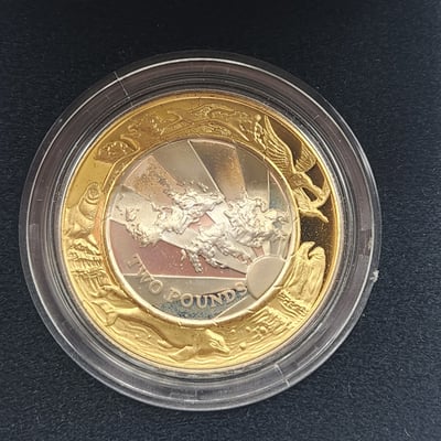 Falklands 2 Pound Silver Coin - Image 2 of 4