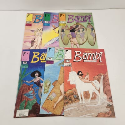 Bambi & Friends #1-5 & 7 Adult Comics - Image 1 of 2