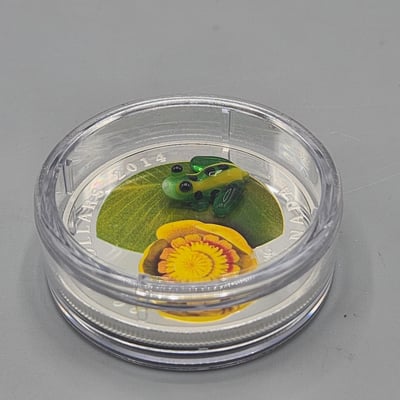 Canada 2014 $20 Silver Coin Waterlily and Frog - Image 3 of 3