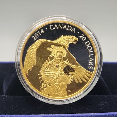 Canada 2014 $20 silver coin Nanaboozhoo and the Thunderbird - Image 1 of 3