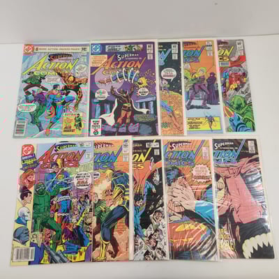 Action Comics 511,527,528,532,535,536,538,548,558,577 - Image 1 of 5