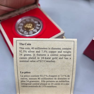Royal Canadian Mint 2000 Lunar Silver Coin - Image 6 of 6
