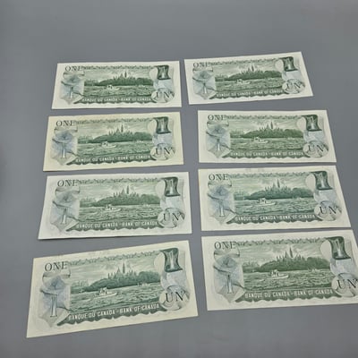 Canada $1 Bills x 8 - Image 3 of 3