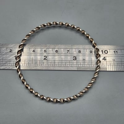 Vintage Coro Sterling Bangle Bracelet - Image 6 of 7