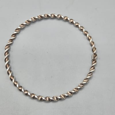 Vintage Coro Sterling Bangle Bracelet - Image 5 of 7