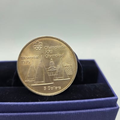 Montreal Olympics 5 Dollar Coin - Image 1 of 2