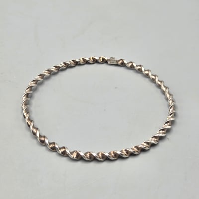 Vintage Coro Sterling Bangle Bracelet - Image 1 of 7