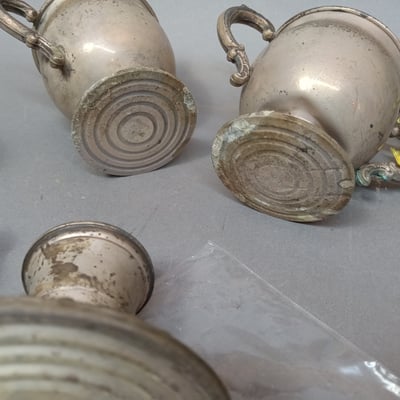 Sterling Silver Scrap & Schreve Felt Bags - Image 12 of 23