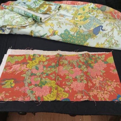 Vintage Coverlets & Fabric - Peacock by Greeff - Image 2 of 8