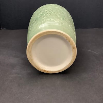 Asian Celadon Ceramic Vase - Image 2 of 4
