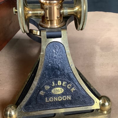 Antique R&J Beck Microscope w/Case - Image 7 of 7