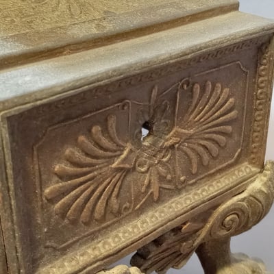 Antique Metal Mantle Clock - Image 7 of 20
