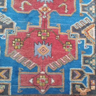 Hand Knotted Persian Mossoul Rug - Image 4 of 8