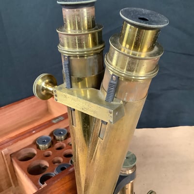 Antique R&J Beck Microscope w/Case - Image 5 of 7