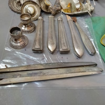 Sterling Silver Scrap & Schreve Felt Bags - Image 9 of 23