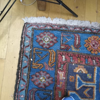 Hand Knotted Persian Mossoul Rug - Image 7 of 8