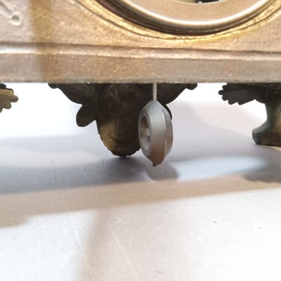 Antique Metal Mantle Clock - Image 15 of 20