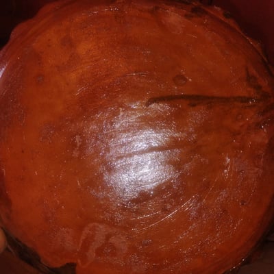 Green leaf-pattern ceramic bowls and orange pumpkin - Image 3 of 3
