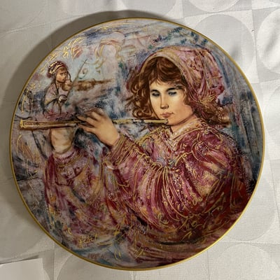 Two Edna Hibel The World I Love Limited Edition Plates - Image 1 of 6