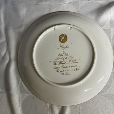 Two Edna Hibel The World I Love Limited Edition Plates - Image 5 of 6