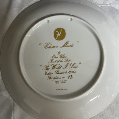 Two Edna Hibel The World I Love Limited Edition Plates - Image 2 of 6