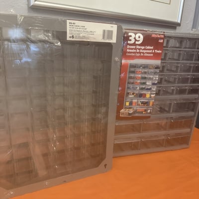 Plastic multi-drawer hardware storage cabinets - Image 1 of 4