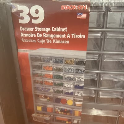 Plastic multi-drawer hardware storage cabinets - Image 2 of 4