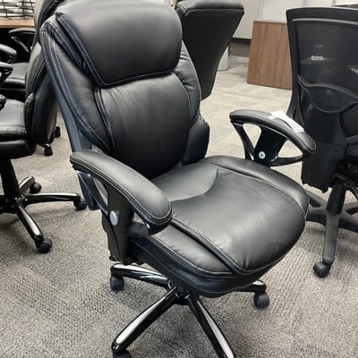 Image #1 for item Black Leather Office Chair 