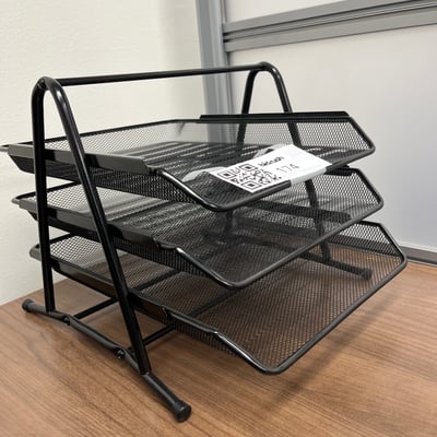 Image #0 for item Black Metal Mesh Desk Organizer 