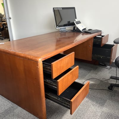 Image #1 for item Wooden Office Desk with Drawers 