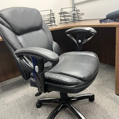 Image #1 for item Black Leather Office Chair 