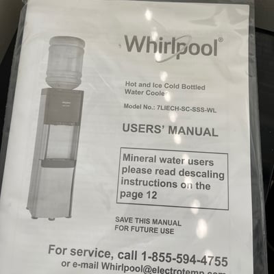 Image #1 for item Whirlpool Hot and Ice Cold Bottled Water Cooler 
