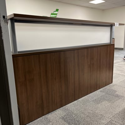 Image #2 for item Wooden Reception Desk with Privacy Panels 